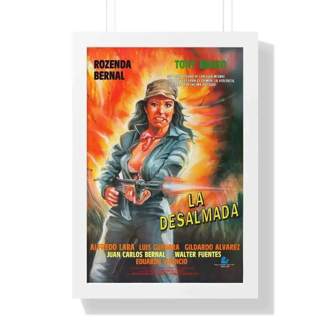La desalmada 1994 - Framed Movie Poster - The Sticker Space