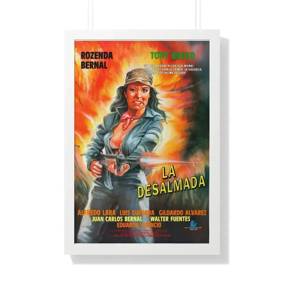 La desalmada 1994 - Framed Movie Poster - The Sticker Space