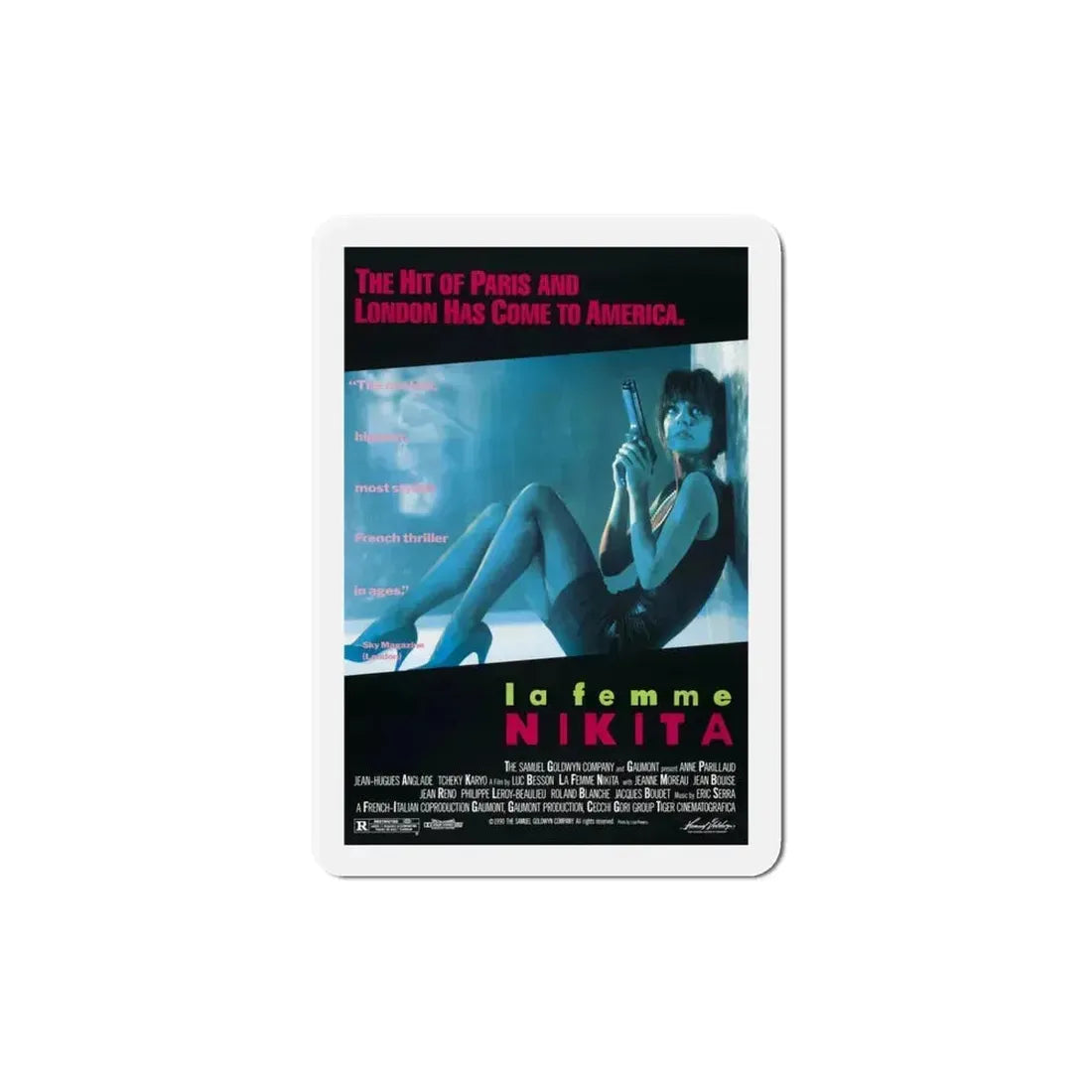 La Femme Nikita 1991 Movie Poster Refrigerator Magnet 5 Inch - The Sticker Space