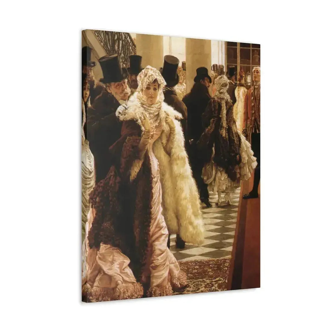La Mondaine (The Woman of Fashion), by James Tissot - Canvas Wall Art - The Sticker Space