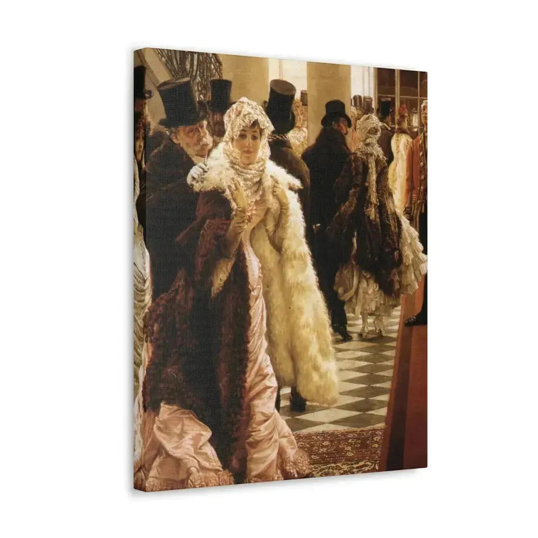 La Mondaine (The Woman of Fashion), by James Tissot - Canvas Wall Art - The Sticker Space