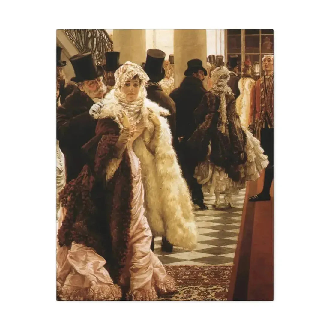 La Mondaine (The Woman of Fashion), by James Tissot - Canvas Wall Art - The Sticker Space