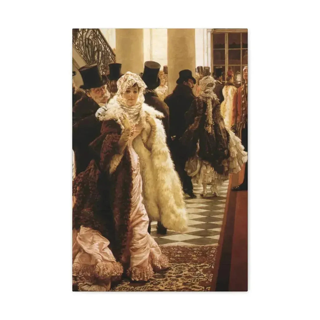 La Mondaine (The Woman of Fashion), by James Tissot - Canvas Wall Art - The Sticker Space