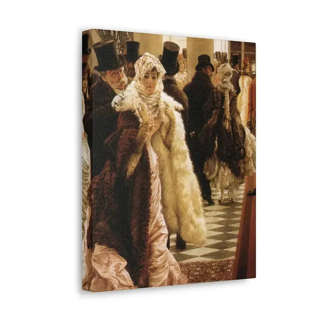 La Mondaine (The Woman of Fashion), by James Tissot - Canvas Wall Art - The Sticker Space
