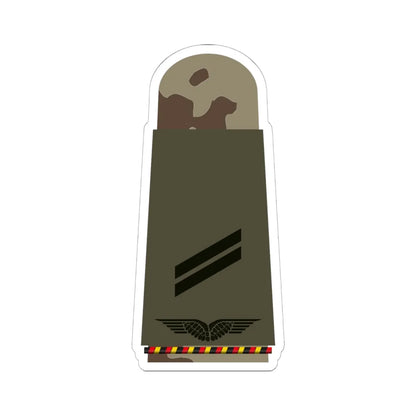 LA OS3 13 Obergefreiter d.R. L (Military Rank) STICKER Vinyl Kiss-Cut Decal 6 Inch White - The Sticker Space