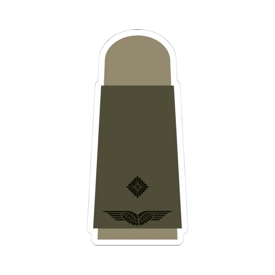LA OS3 41 Leutnant (Military Rank) STICKER Vinyl Kiss-Cut Decal 4 Inch White - The Sticker Space