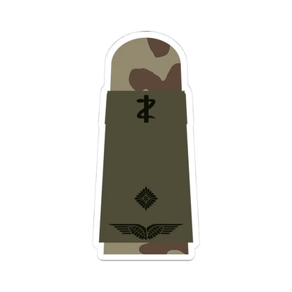 LA OS3 41 Leutnant SanOA ZM L (Military Rank) STICKER Vinyl Kiss-Cut Decal 4 Inch White - The Sticker Space