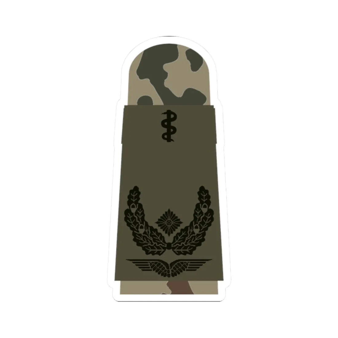 LA OS3 51b Oberstabsarzt HM L (Military Rank) STICKER Vinyl Kiss-Cut Decal 2 Inch White - The Sticker Space