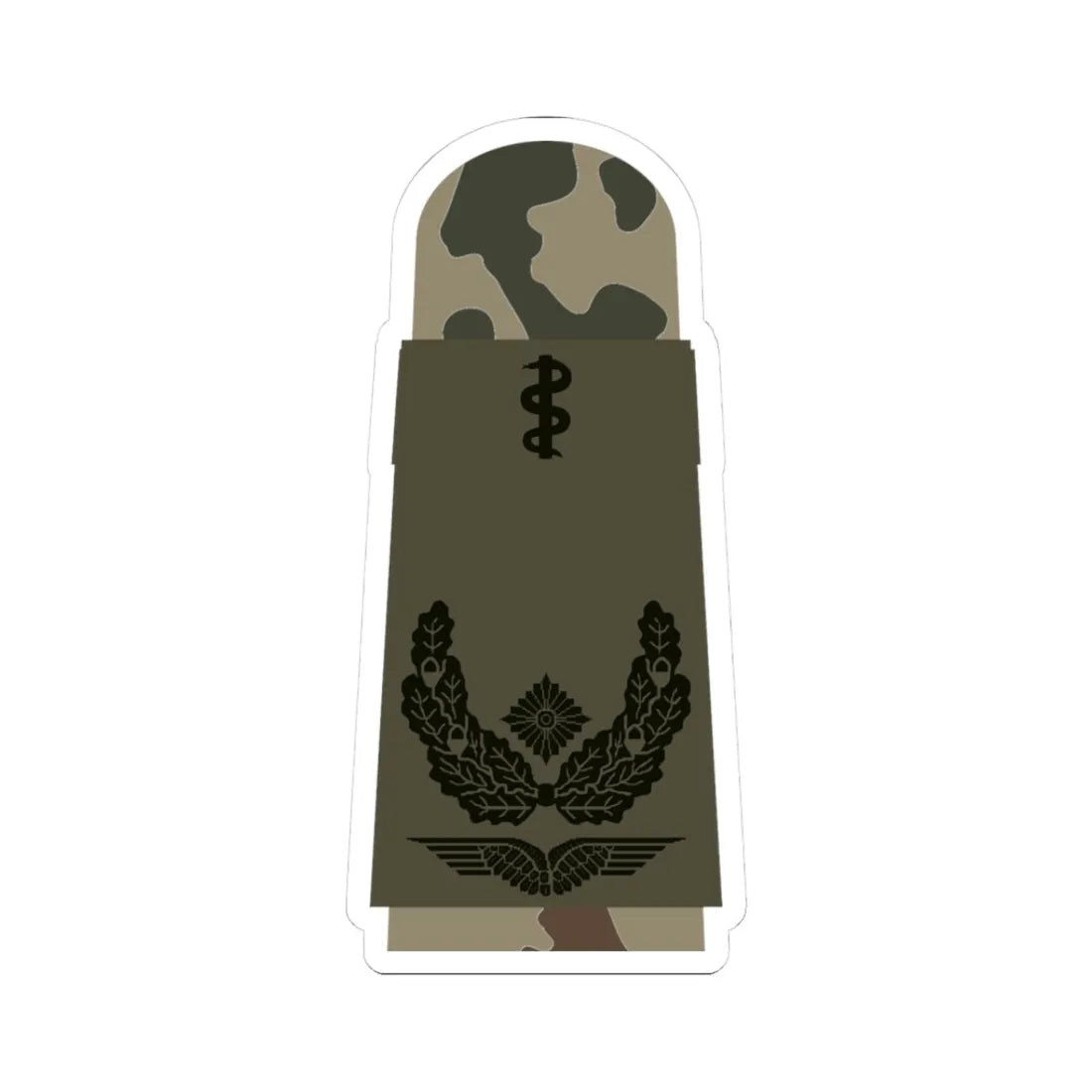 LA OS3 51b Oberstabsarzt HM L (Military Rank) STICKER Vinyl Kiss-Cut Decal 3 Inch White - The Sticker Space