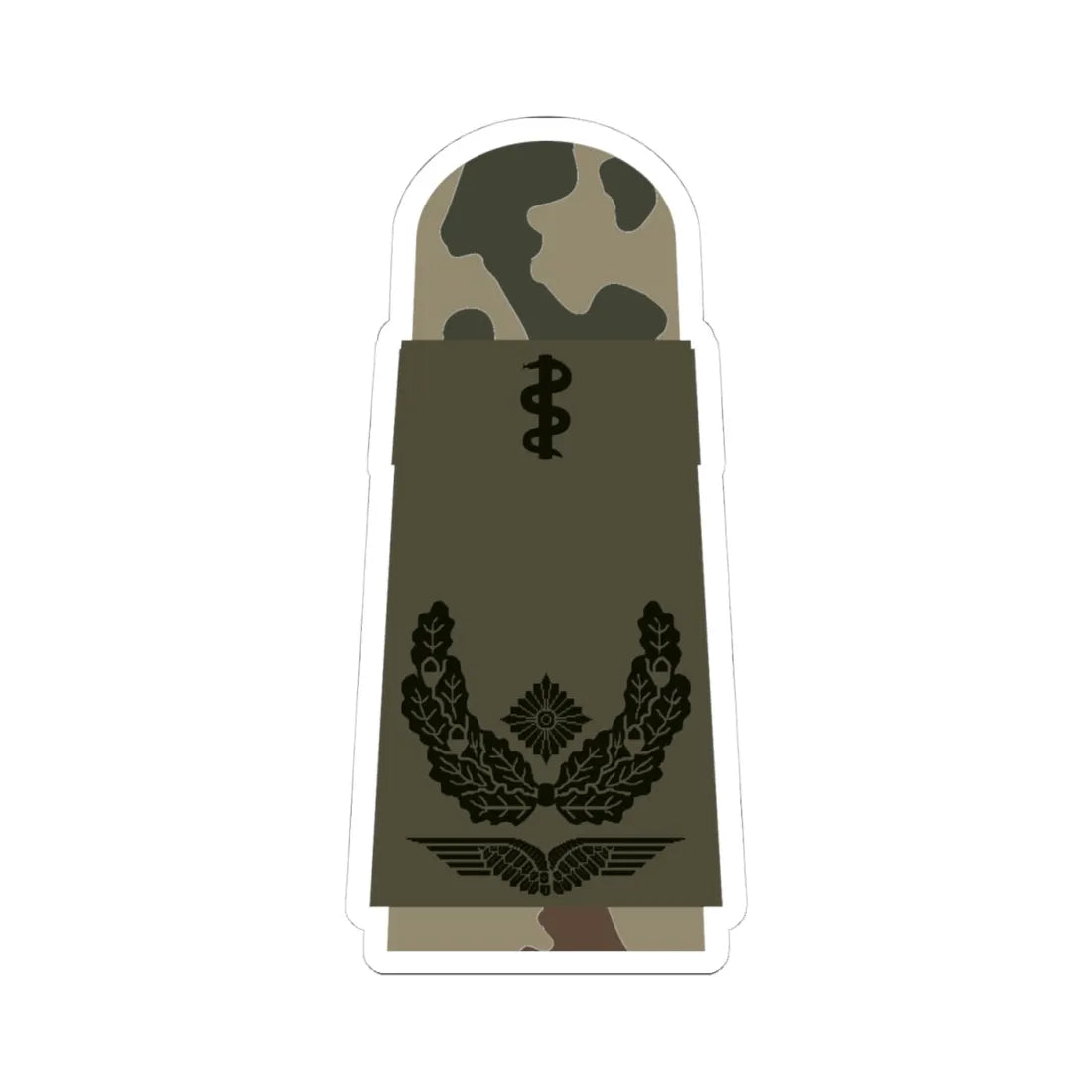 LA OS3 51b Oberstabsarzt HM L (Military Rank) STICKER Vinyl Kiss-Cut Decal 4 Inch White - The Sticker Space