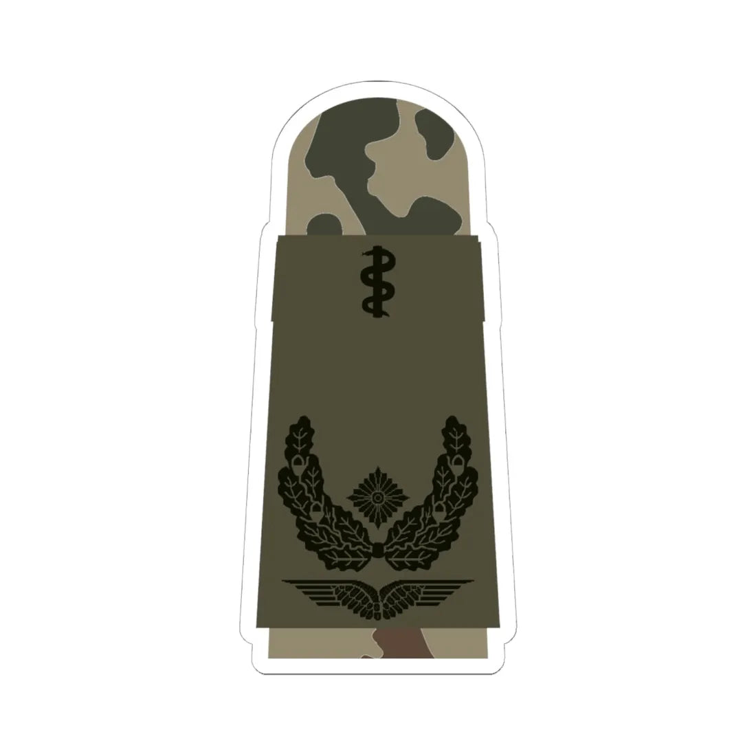 LA OS3 51b Oberstabsarzt HM L (Military Rank) STICKER Vinyl Kiss-Cut Decal 6 Inch White - The Sticker Space