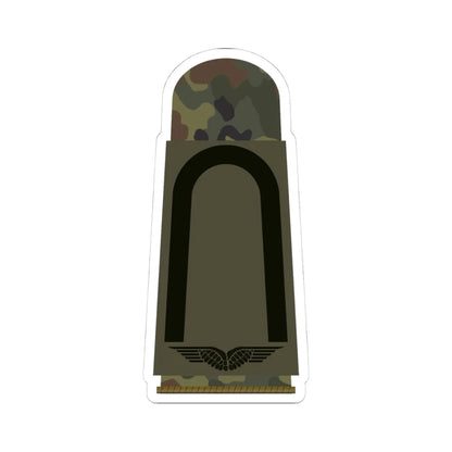 LA OS5 21 Unteroffizier FA (Military Rank) STICKER Vinyl Kiss-Cut Decal 4 Inch White - The Sticker Space