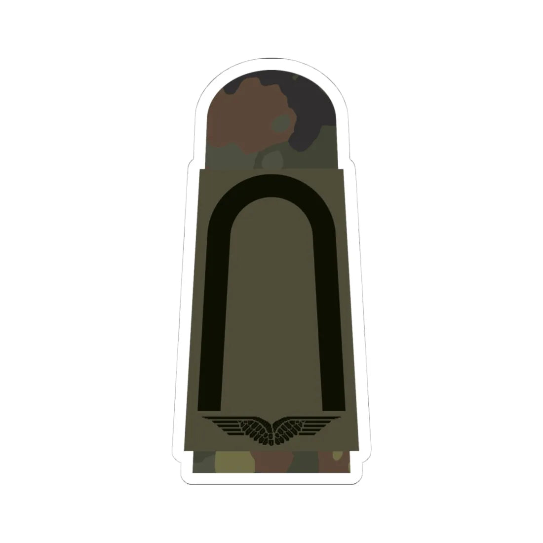 LA OS5 21 Unteroffizier (Military Rank) STICKER Vinyl Kiss-Cut Decal 4 Inch White - The Sticker Space