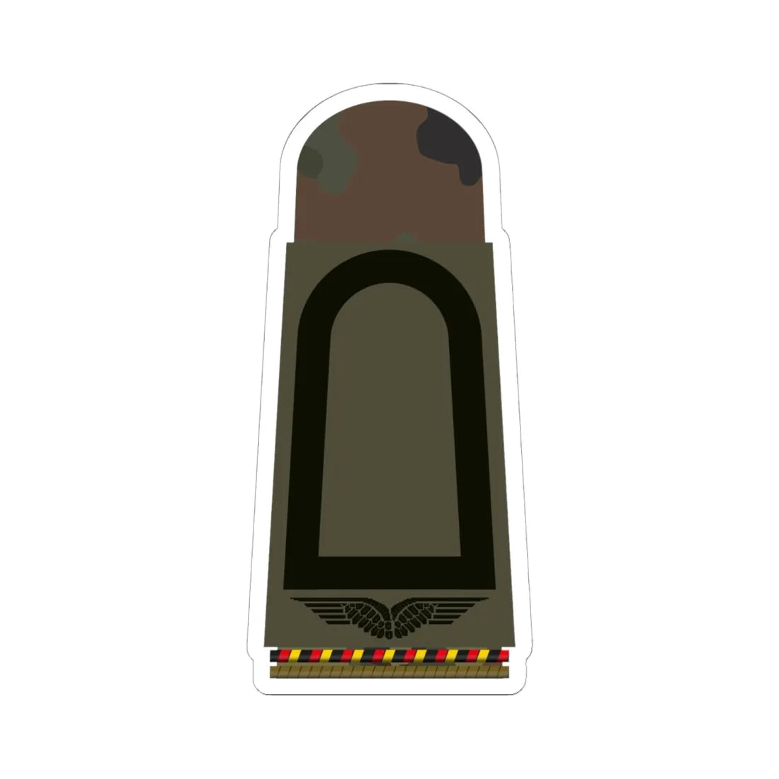 LA OS5 22 Stabsunteroffizier RFA (Military Rank) STICKER Vinyl Kiss-Cut Decal 6 Inch White - The Sticker Space