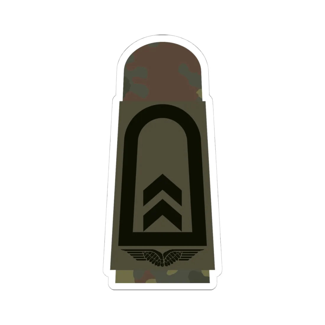 LA OS5 32 Oberfeldwebel (Military Rank) STICKER Vinyl Kiss-Cut Decal 4 Inch White - The Sticker Space