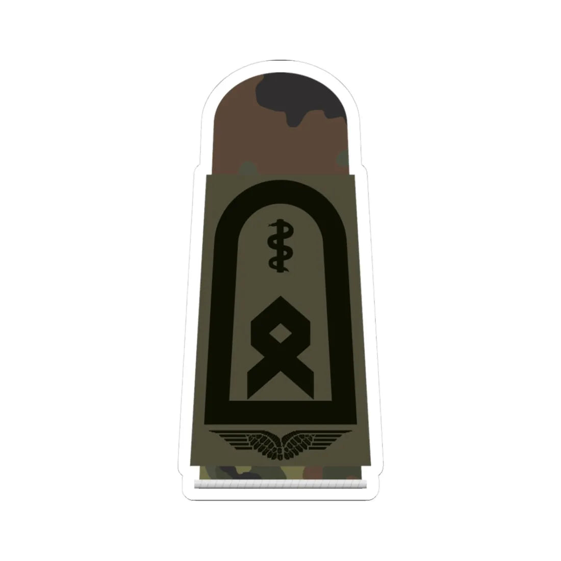 LA OS5 33a Oberfähnrich SanOA HMx L (Military Rank) STICKER Vinyl Kiss-Cut Decal 3 Inch White - The Sticker Space