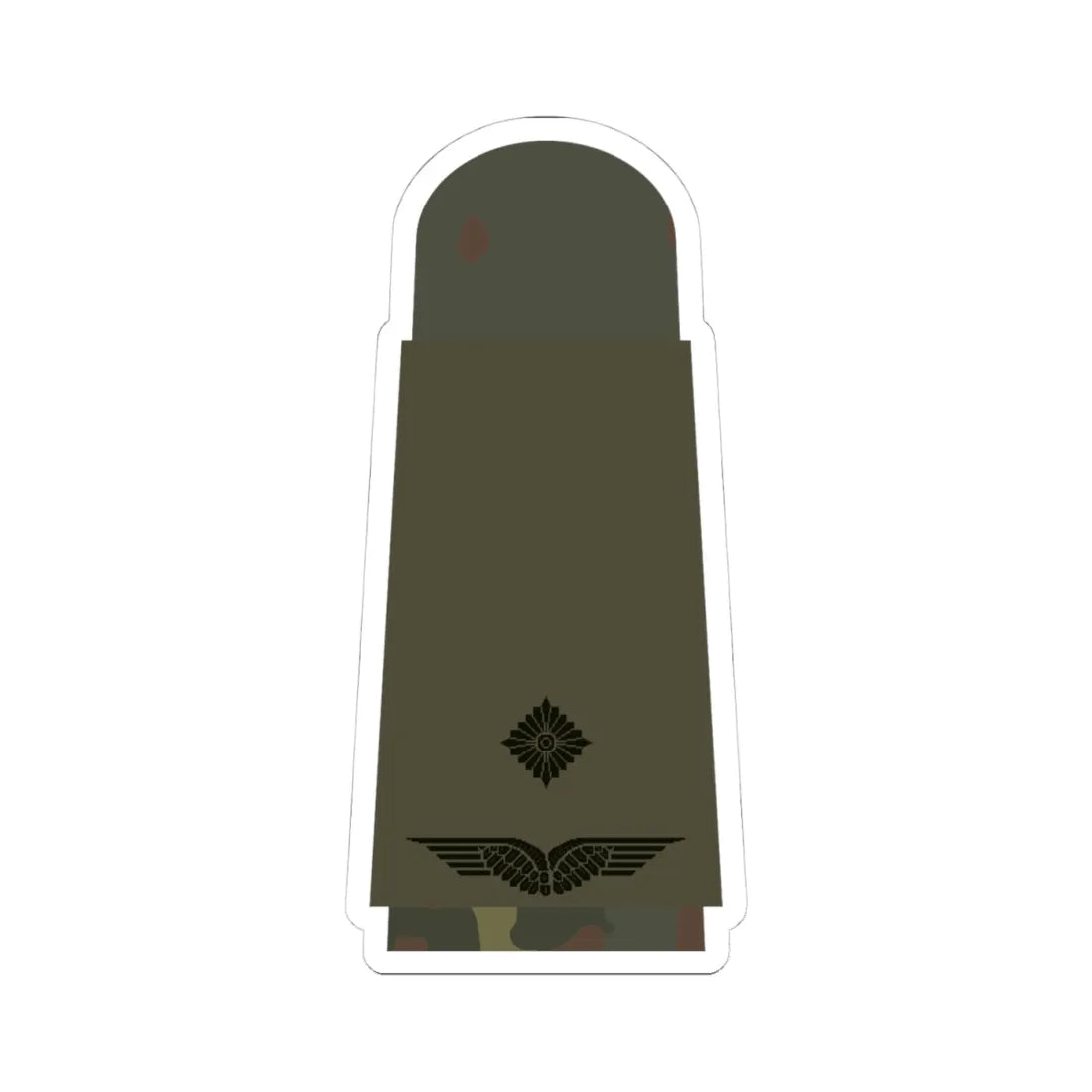 LA OS5 41 Leutnant (Military Rank) STICKER Vinyl Kiss-Cut Decal 4 Inch White - The Sticker Space