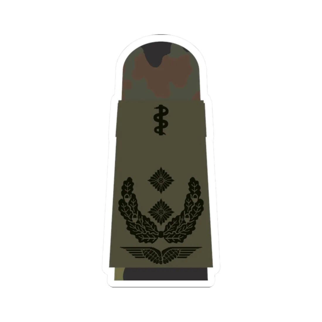 LA OS5 52b Oberfeldarzt HM L (Military Rank) STICKER Vinyl Kiss-Cut Decal 2 Inch White - The Sticker Space