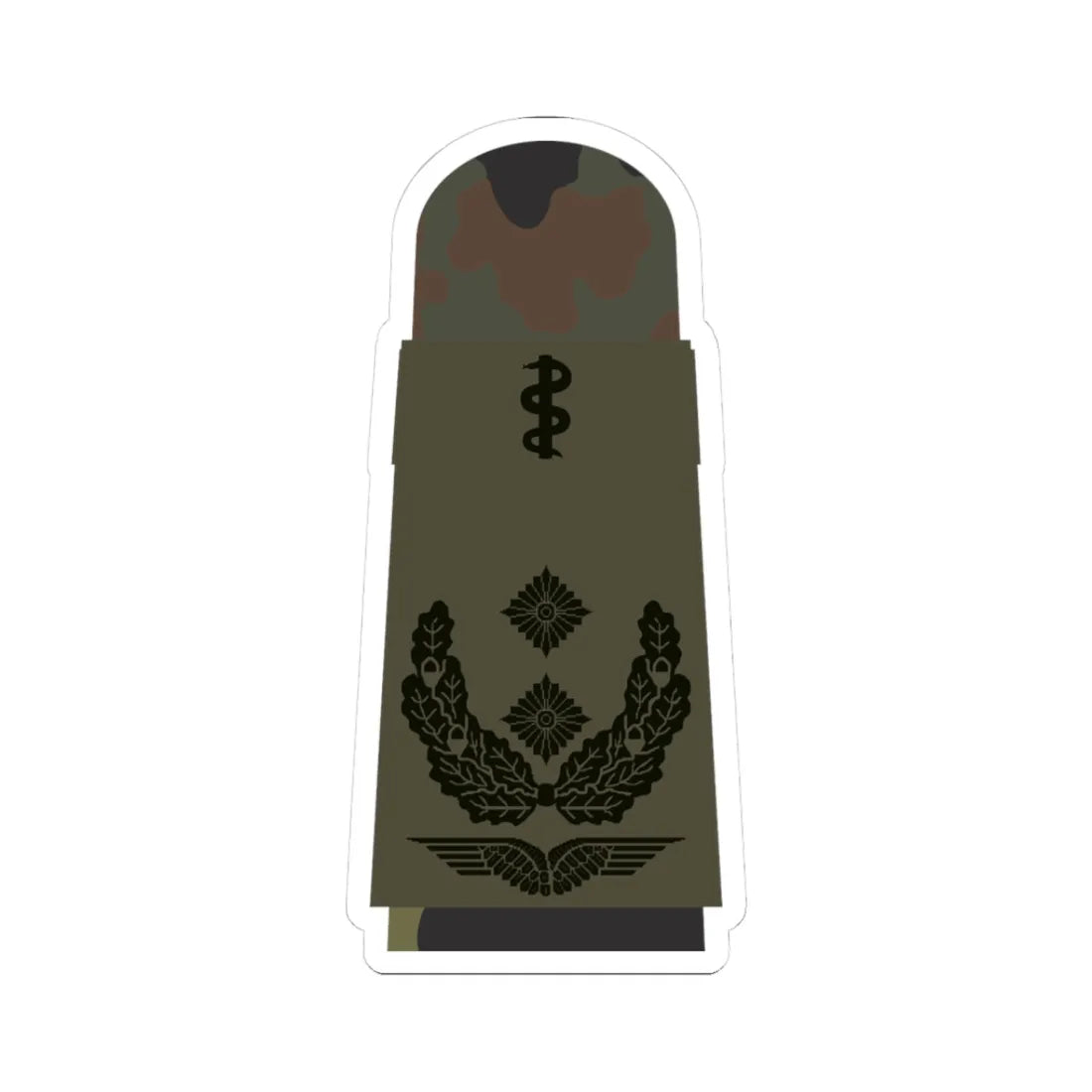 LA OS5 52b Oberfeldarzt HM L (Military Rank) STICKER Vinyl Kiss-Cut Decal 3 Inch White - The Sticker Space