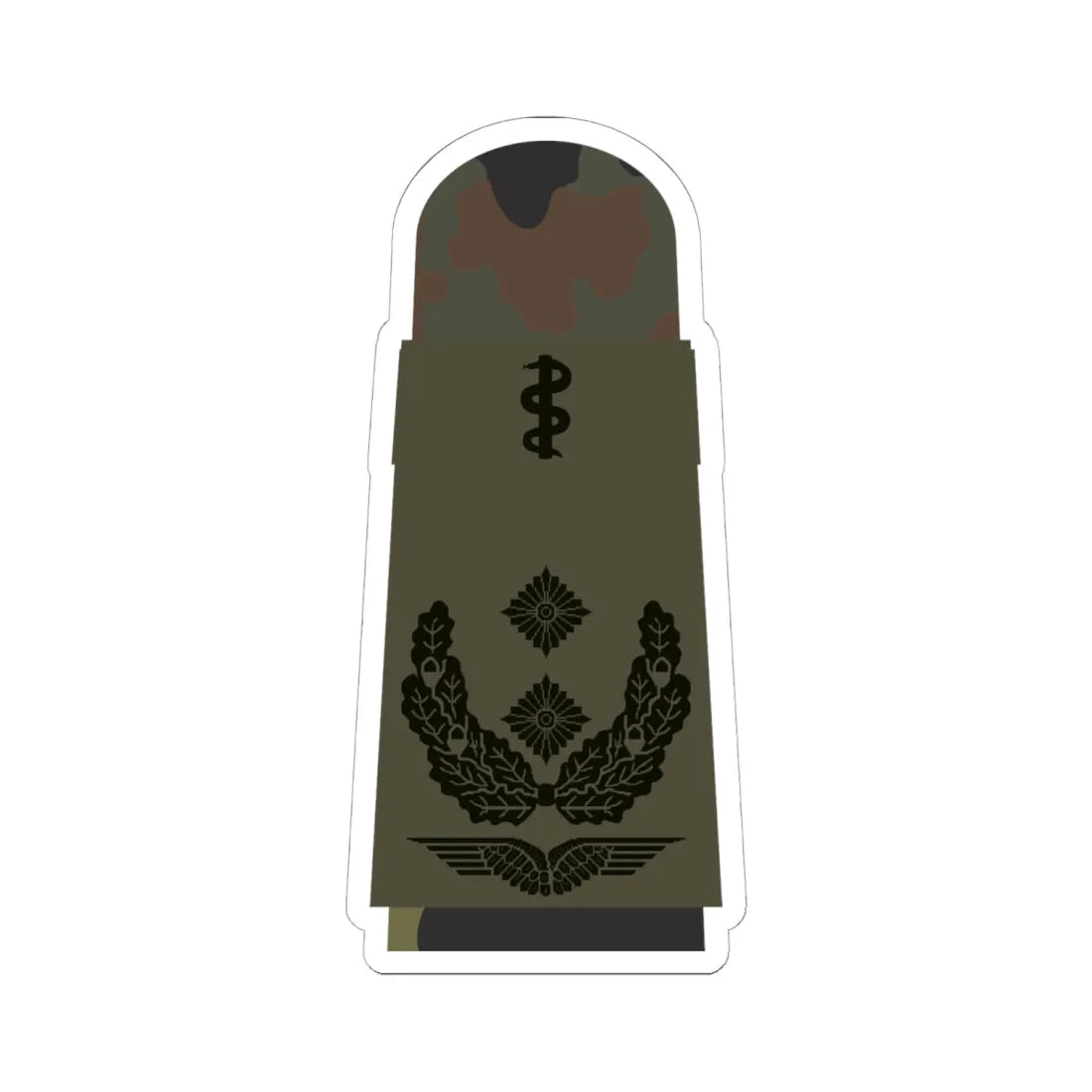 LA OS5 52b Oberfeldarzt HM L (Military Rank) STICKER Vinyl Kiss-Cut Decal 6 Inch White - The Sticker Space