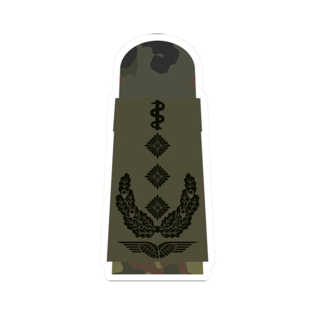 LA OS5 53b Oberstarzt HM L (Military Rank) STICKER Vinyl Kiss-Cut Decal 2 Inch White - The Sticker Space