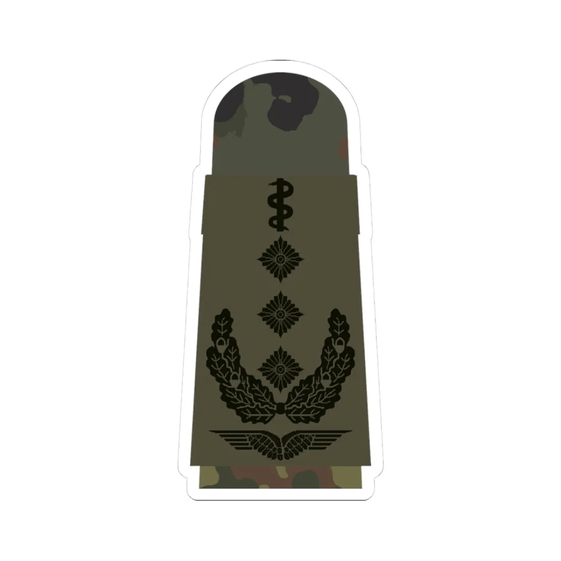 LA OS5 53b Oberstarzt HM L (Military Rank) STICKER Vinyl Kiss-Cut Decal 3 Inch White - The Sticker Space
