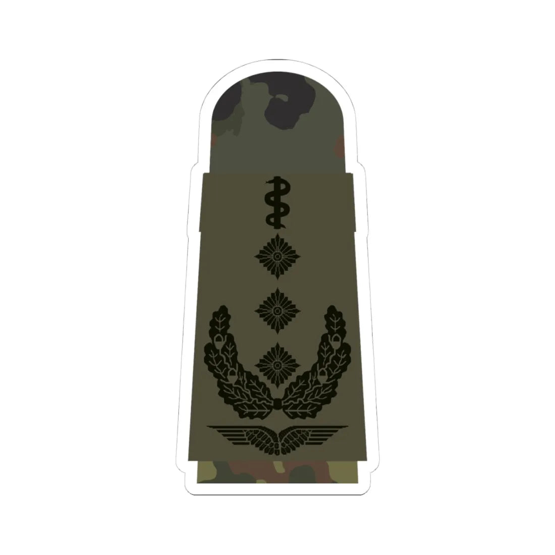 LA OS5 53b Oberstarzt HM L (Military Rank) STICKER Vinyl Kiss-Cut Decal 4 Inch White - The Sticker Space