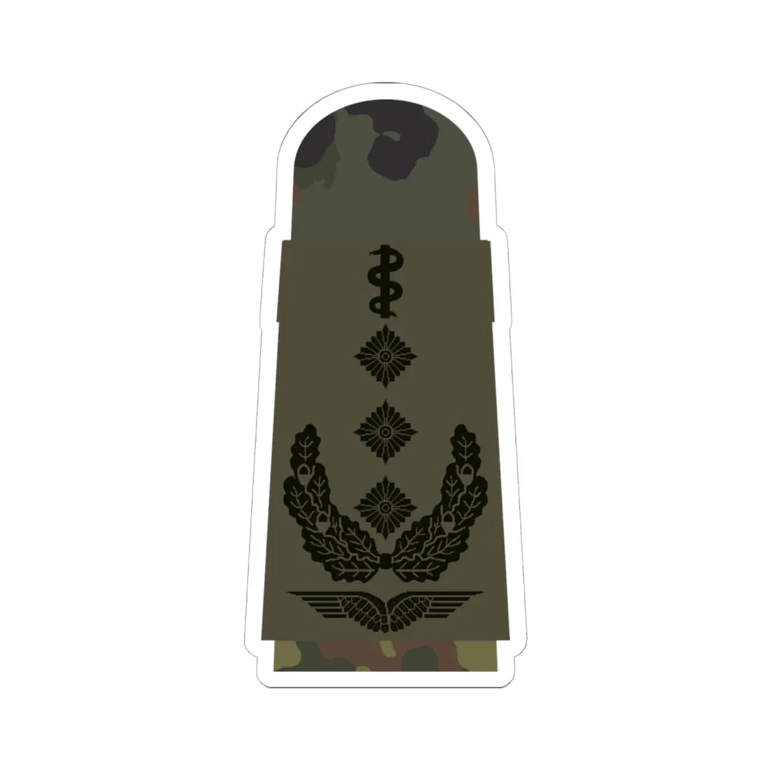 LA OS5 53b Oberstarzt HM L (Military Rank) STICKER Vinyl Kiss-Cut Decal 6 Inch White - The Sticker Space