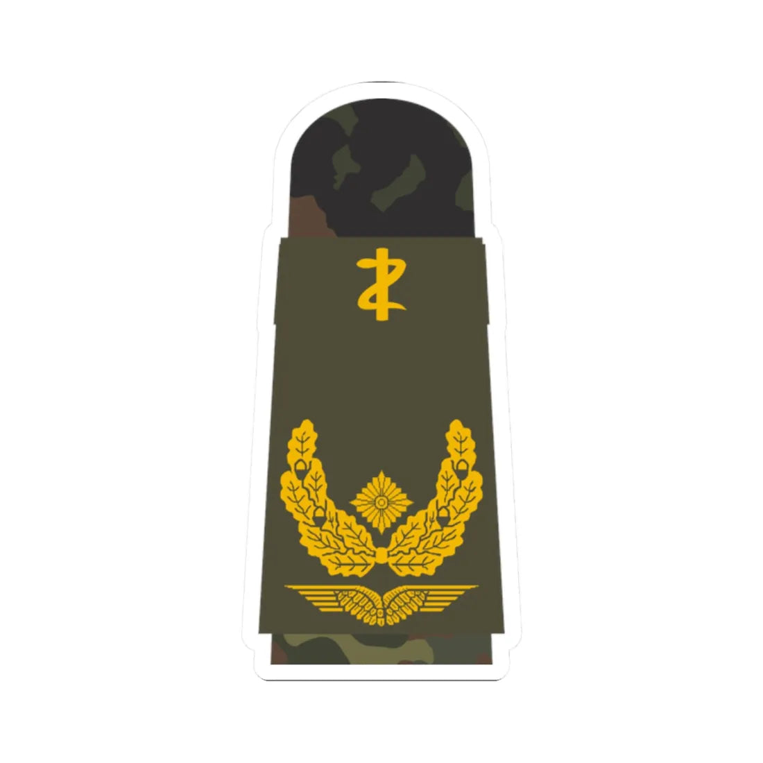 LA OS5 61c Generalarzt ZM L (Military Rank) STICKER Vinyl Kiss-Cut Decal 2 Inch White - The Sticker Space