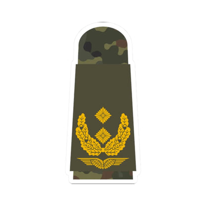 LA OS5 62 Generalmajor (Military Rank) STICKER Vinyl Kiss-Cut Decal 2 Inch White - The Sticker Space
