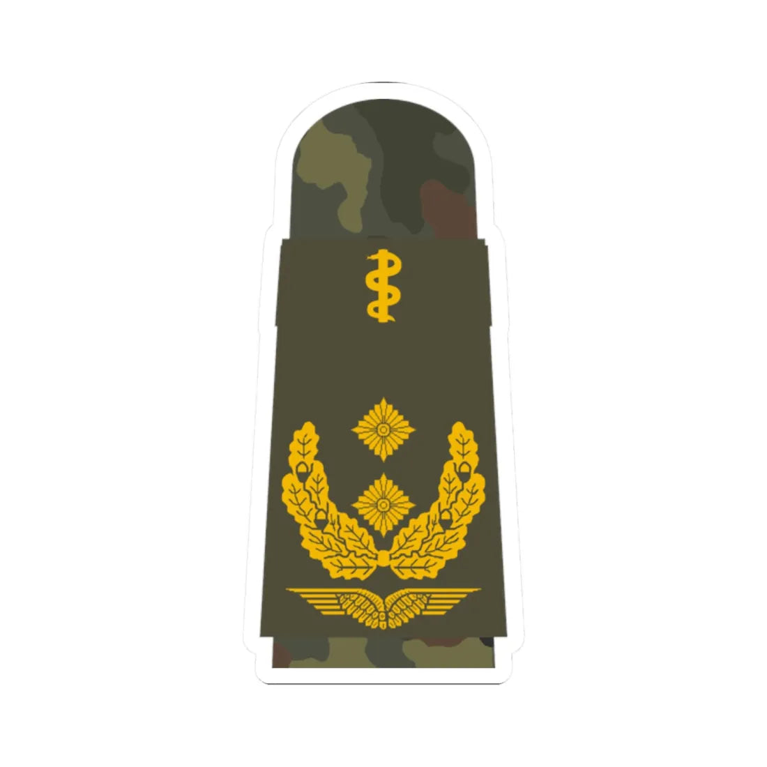 LA OS5 62b Generalstabsarzt HM L (Military Rank) STICKER Vinyl Kiss-Cut Decal 2 Inch White - The Sticker Space