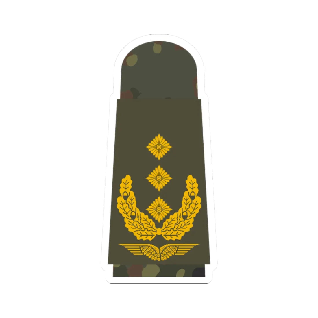 LA OS5 63 Generalleutnant (Military Rank) STICKER Vinyl Kiss-Cut Decal 2 Inch White - The Sticker Space