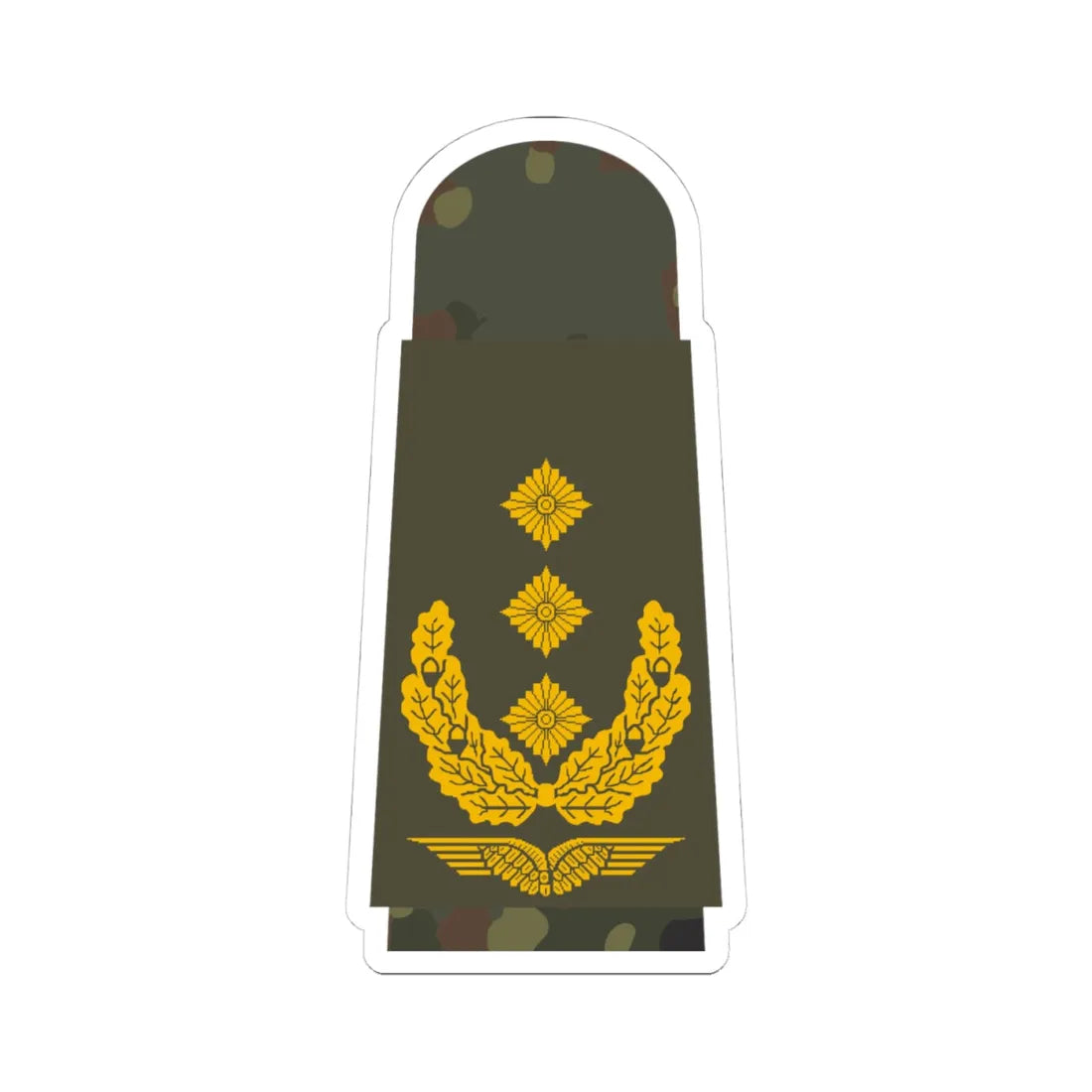 LA OS5 63 Generalleutnant (Military Rank) STICKER Vinyl Kiss-Cut Decal 4 Inch White - The Sticker Space