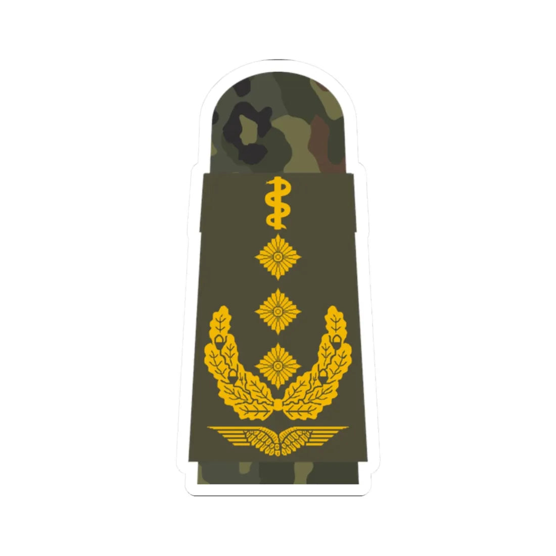 LA OS5 63b Generaloberstabsarzt HM L (Military Rank) STICKER Vinyl Kiss-Cut Decal 2 Inch White - The Sticker Space