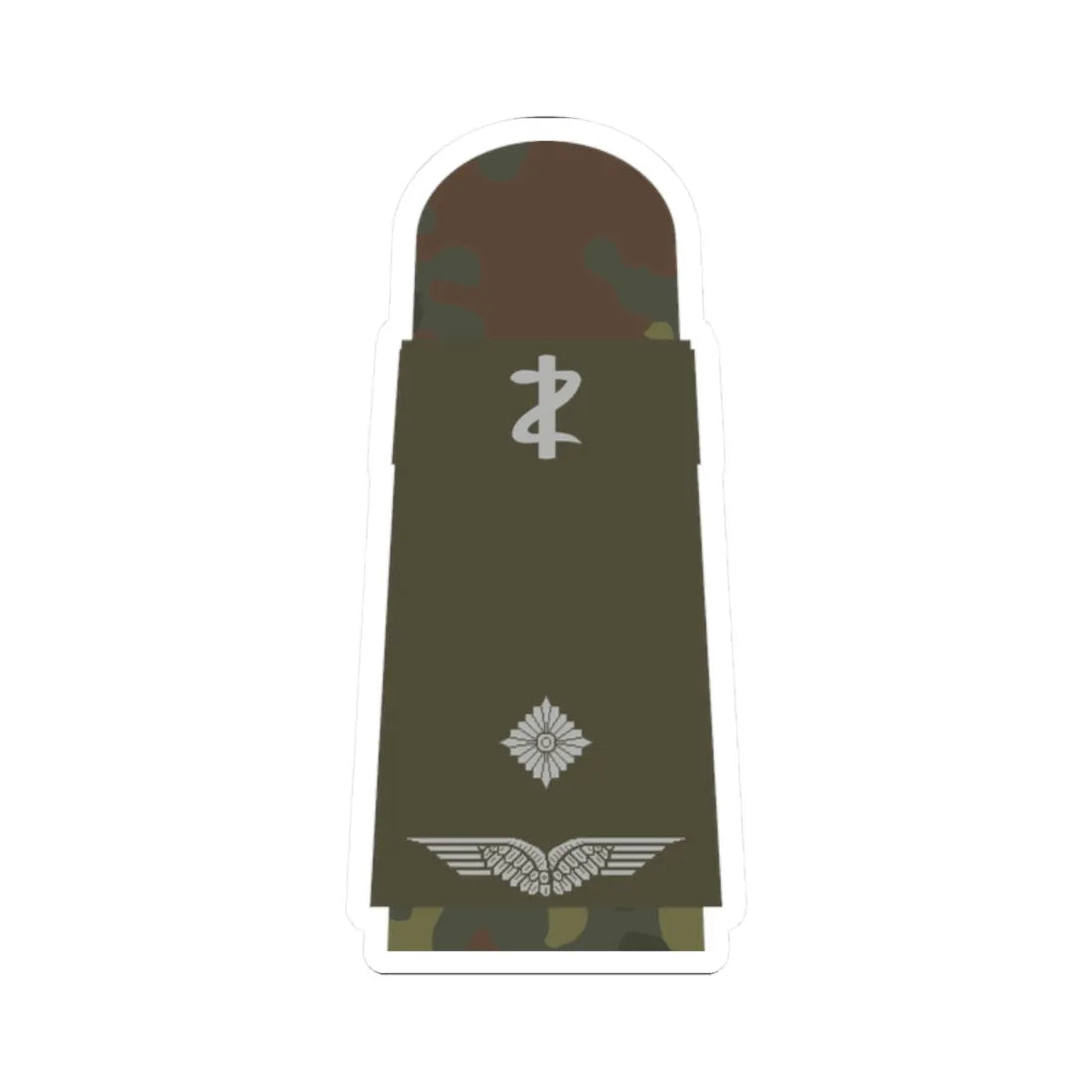 LA OW5 41 Leutnant SanOA ZM L (Military Rank) STICKER Vinyl Kiss-Cut Decal 2 Inch White - The Sticker Space