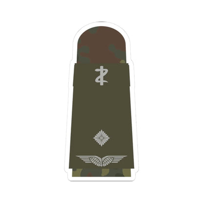 LA OW5 41 Leutnant SanOA ZM L (Military Rank) STICKER Vinyl Kiss-Cut Decal 3 Inch White - The Sticker Space