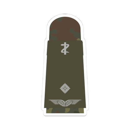 LA OW5 41 Leutnant SanOA ZM L (Military Rank) STICKER Vinyl Kiss-Cut Decal 4 Inch White - The Sticker Space