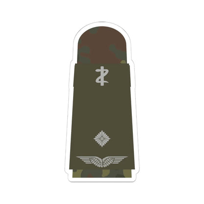 LA OW5 41 Leutnant SanOA ZM L (Military Rank) STICKER Vinyl Kiss-Cut Decal 6 Inch White - The Sticker Space
