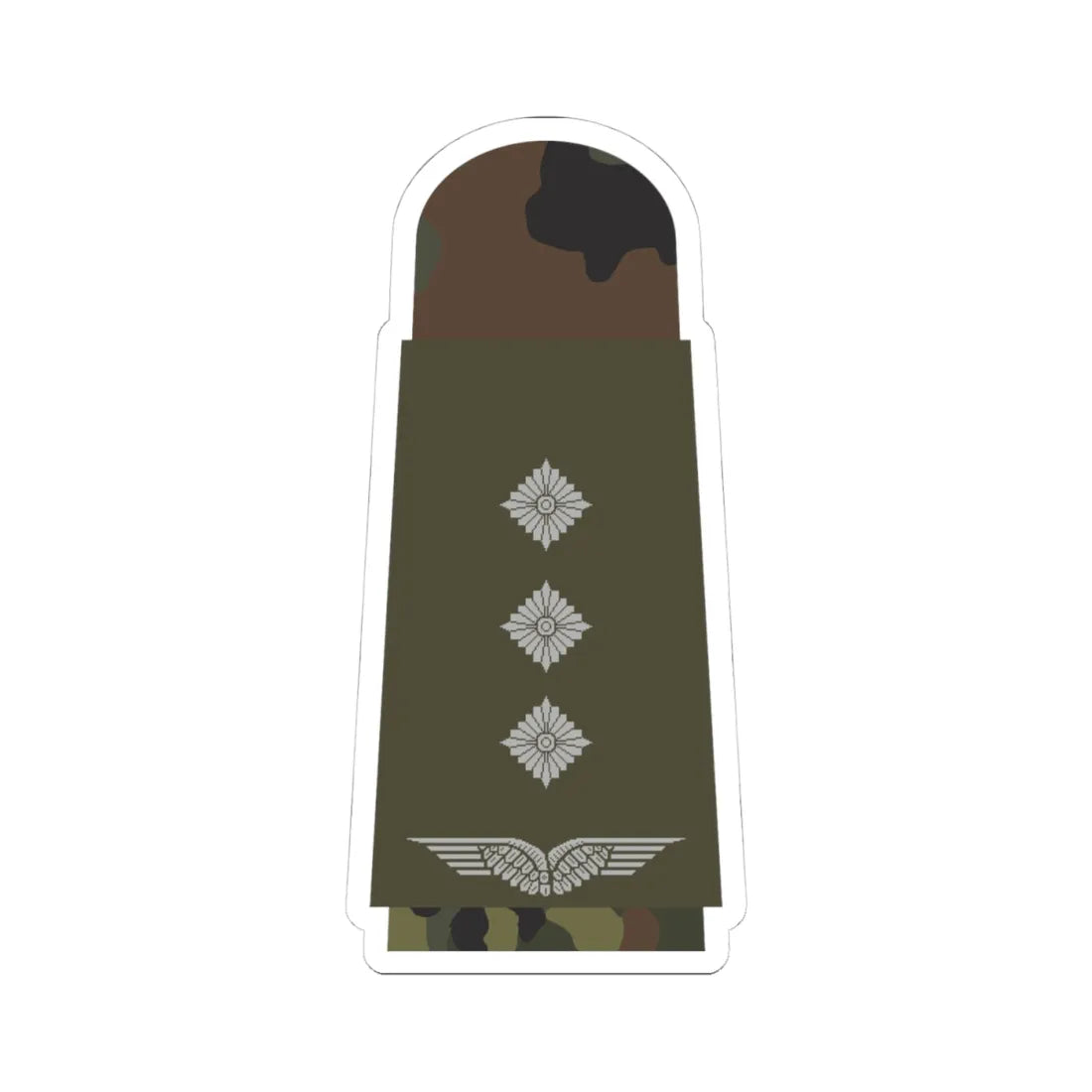 LA OW5 43 Hauptmann (Military Rank) STICKER Vinyl Kiss-Cut Decal 4 Inch White - The Sticker Space