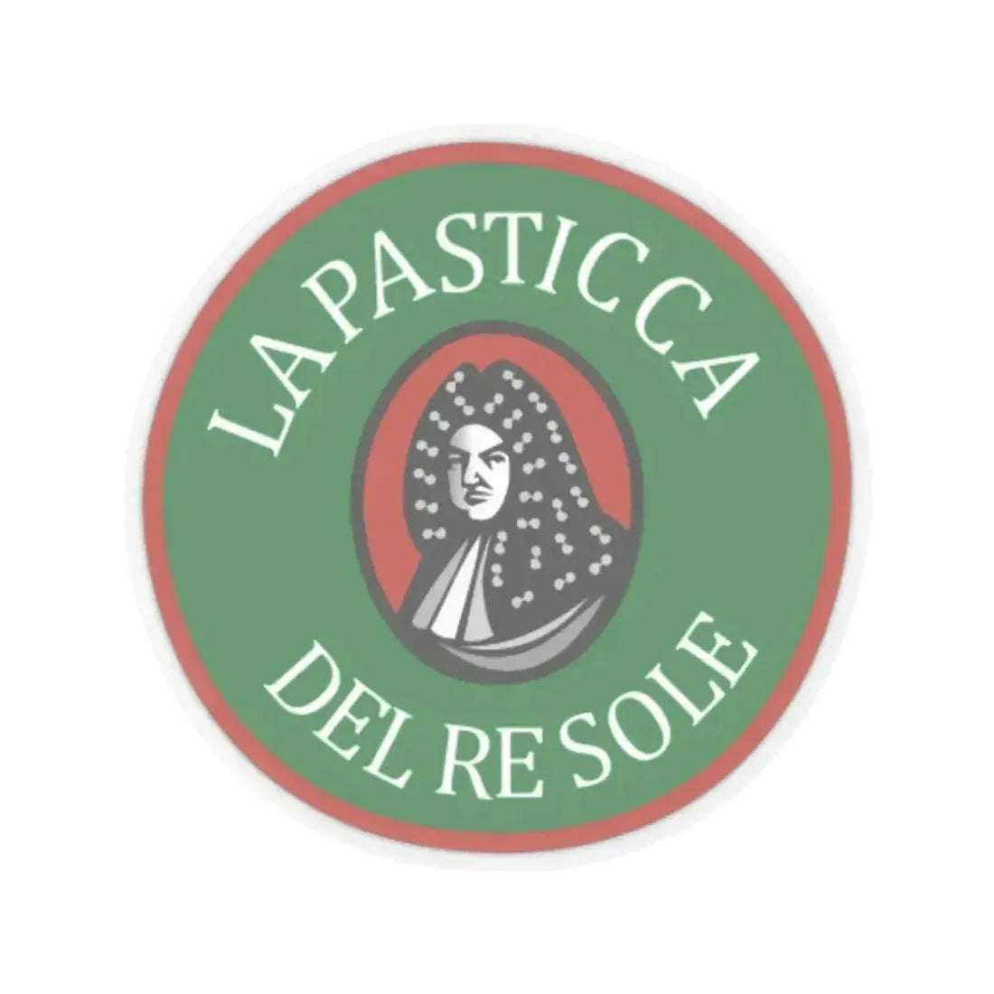 La Pasticca del Re Sole (Logo) STICKER Vinyl Kiss-Cut Decal 2 Inch Transparent - The Sticker Space