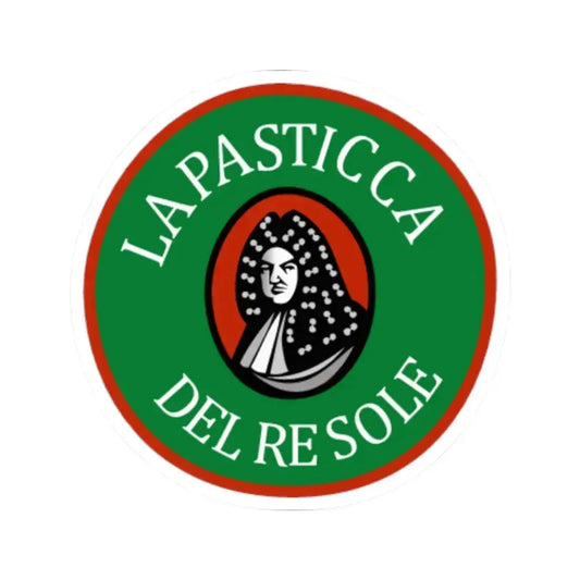 La Pasticca del Re Sole (Logo) STICKER Vinyl Kiss-Cut Decal 2 Inch White - The Sticker Space
