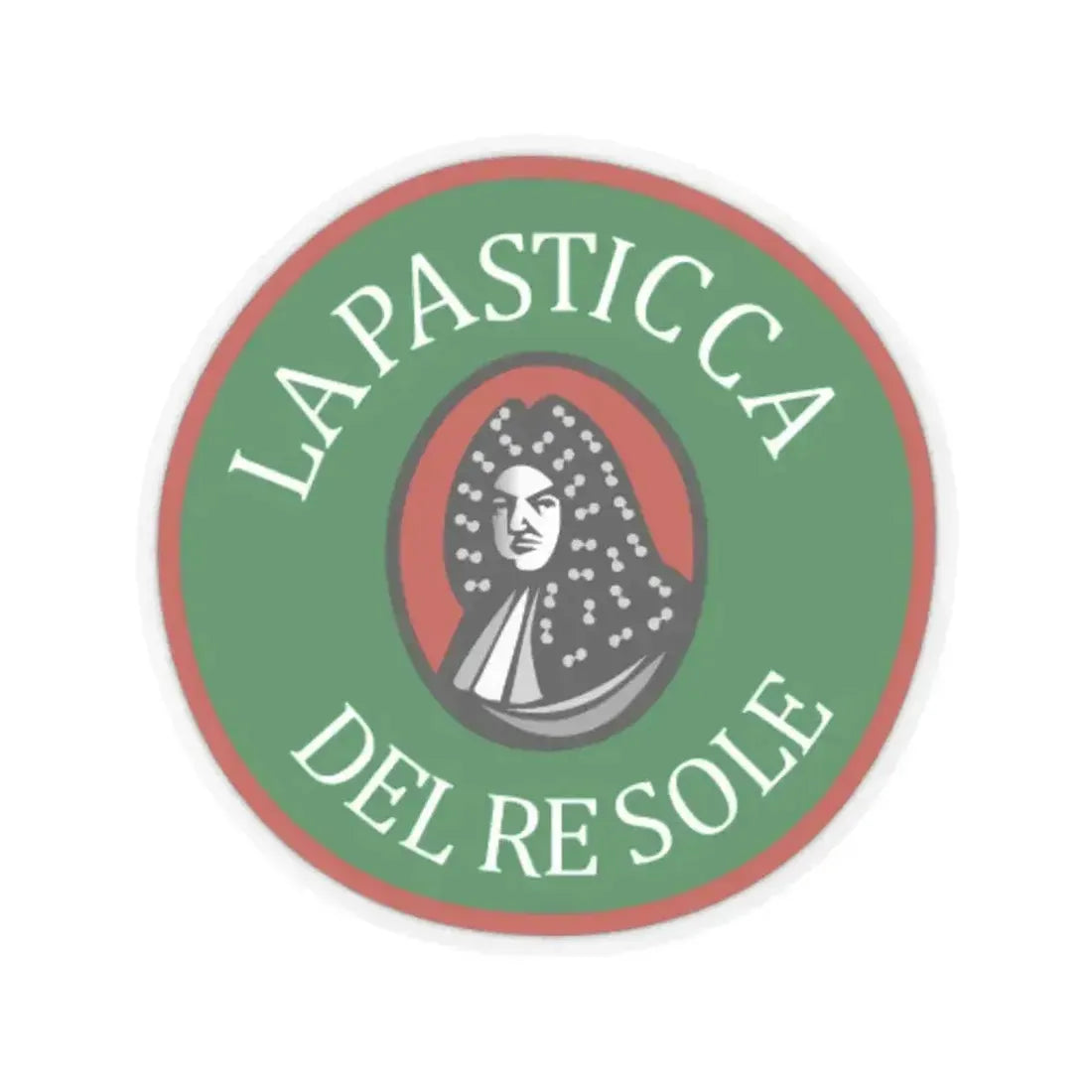 La Pasticca del Re Sole (Logo) STICKER Vinyl Kiss-Cut Decal 3 Inch Transparent - The Sticker Space