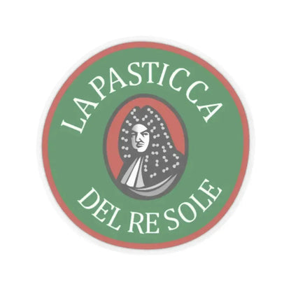 La Pasticca del Re Sole (Logo) STICKER Vinyl Kiss-Cut Decal 3 Inch Transparent - The Sticker Space