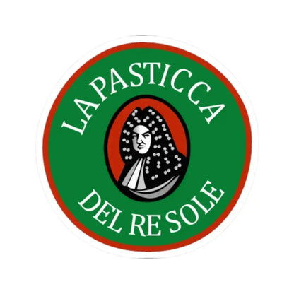 La Pasticca del Re Sole (Logo) STICKER Vinyl Kiss-Cut Decal 3 Inch White - The Sticker Space