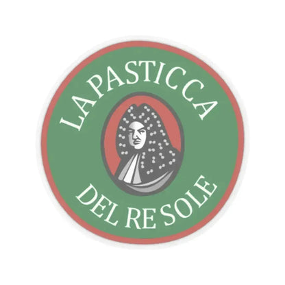 La Pasticca del Re Sole (Logo) STICKER Vinyl Kiss-Cut Decal 4 Inch Transparent - The Sticker Space