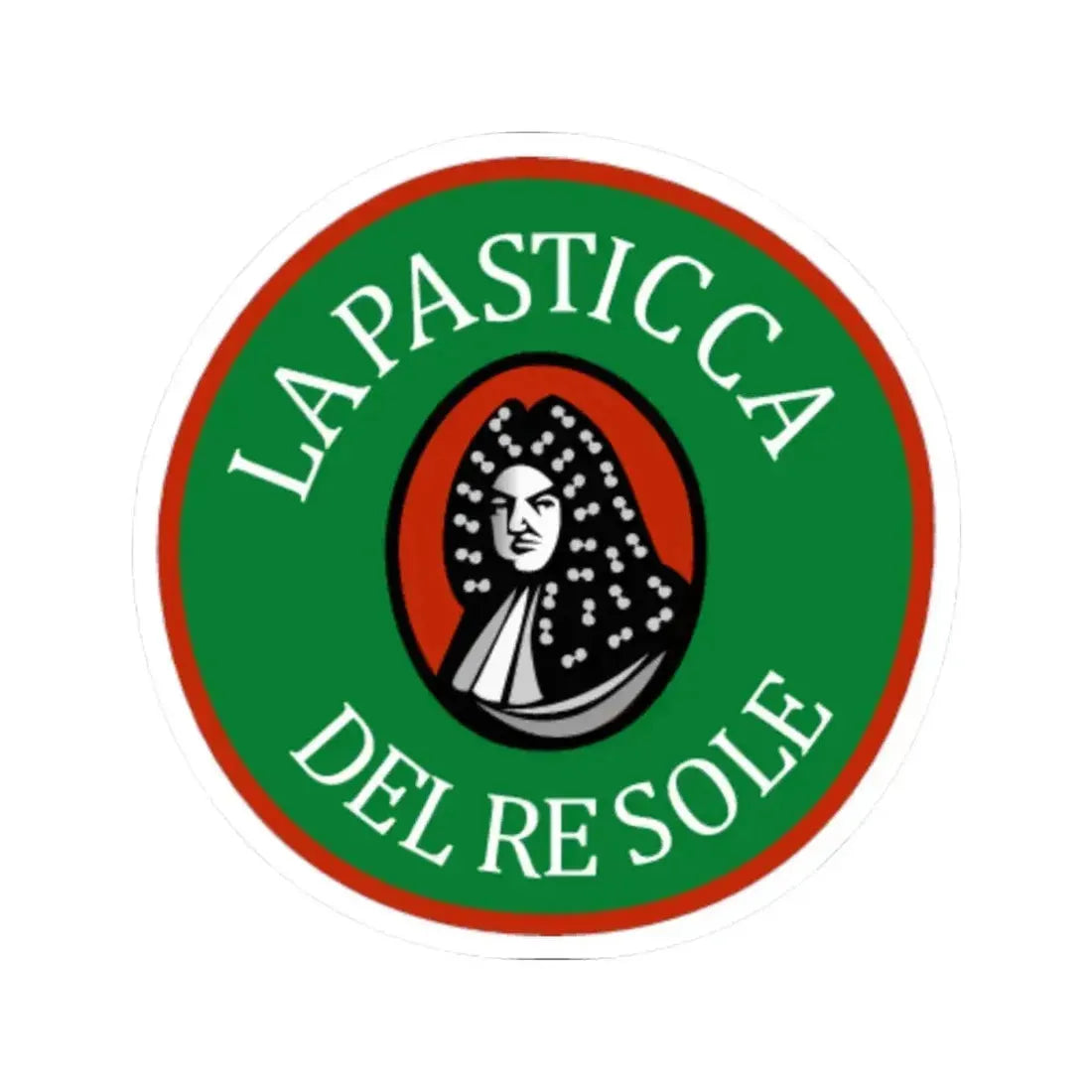 La Pasticca del Re Sole (Logo) STICKER Vinyl Kiss-Cut Decal 4 Inch White - The Sticker Space