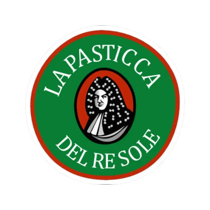 La Pasticca del Re Sole (Logo) STICKER Vinyl Kiss-Cut Decal 4 Inch White - The Sticker Space