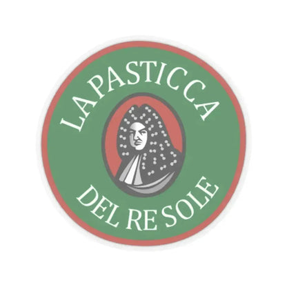 La Pasticca del Re Sole (Logo) STICKER Vinyl Kiss-Cut Decal 6 Inch Transparent - The Sticker Space