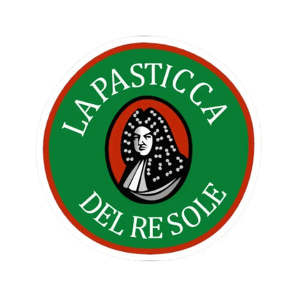 La Pasticca del Re Sole (Logo) STICKER Vinyl Kiss-Cut Decal 6 Inch White - The Sticker Space