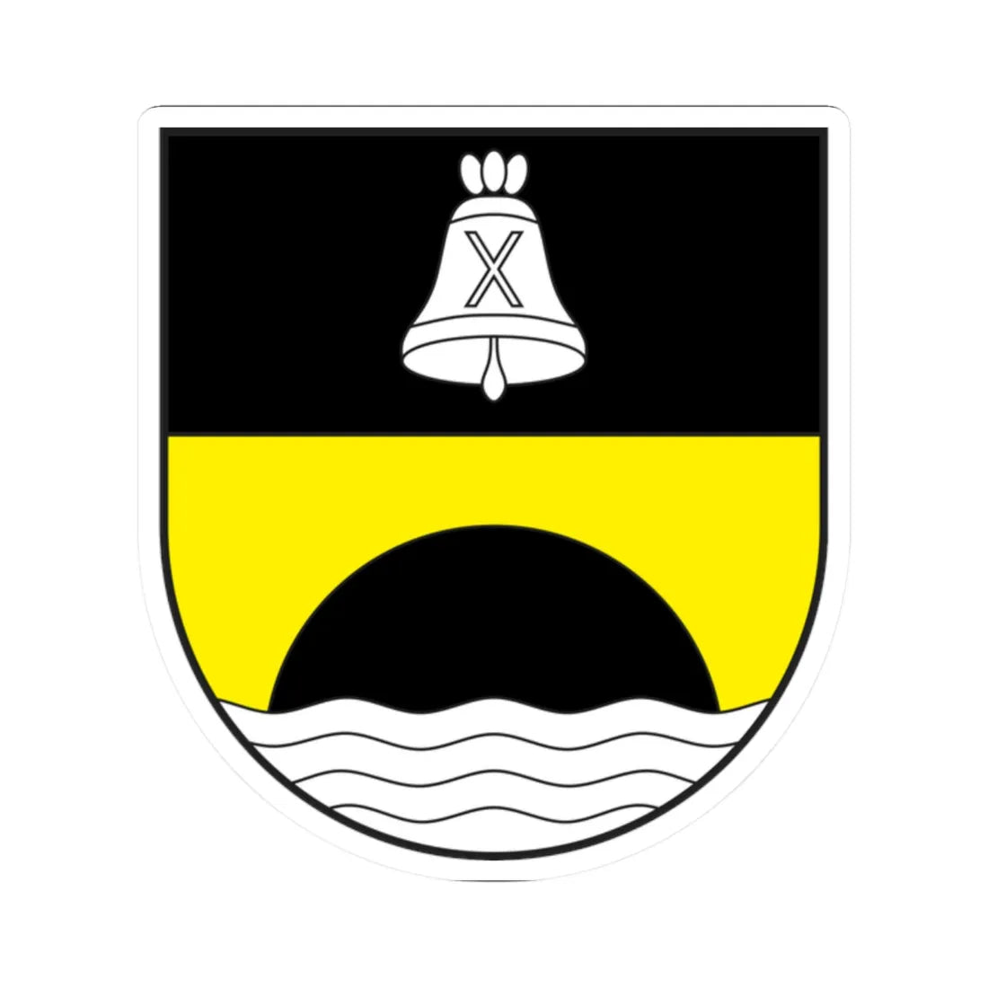 La Punt-Chamues-ch wappen (Switzerland) (Coat of Arms) STICKER Vinyl Kiss-Cut Decal 2 Inch White - The Sticker Space